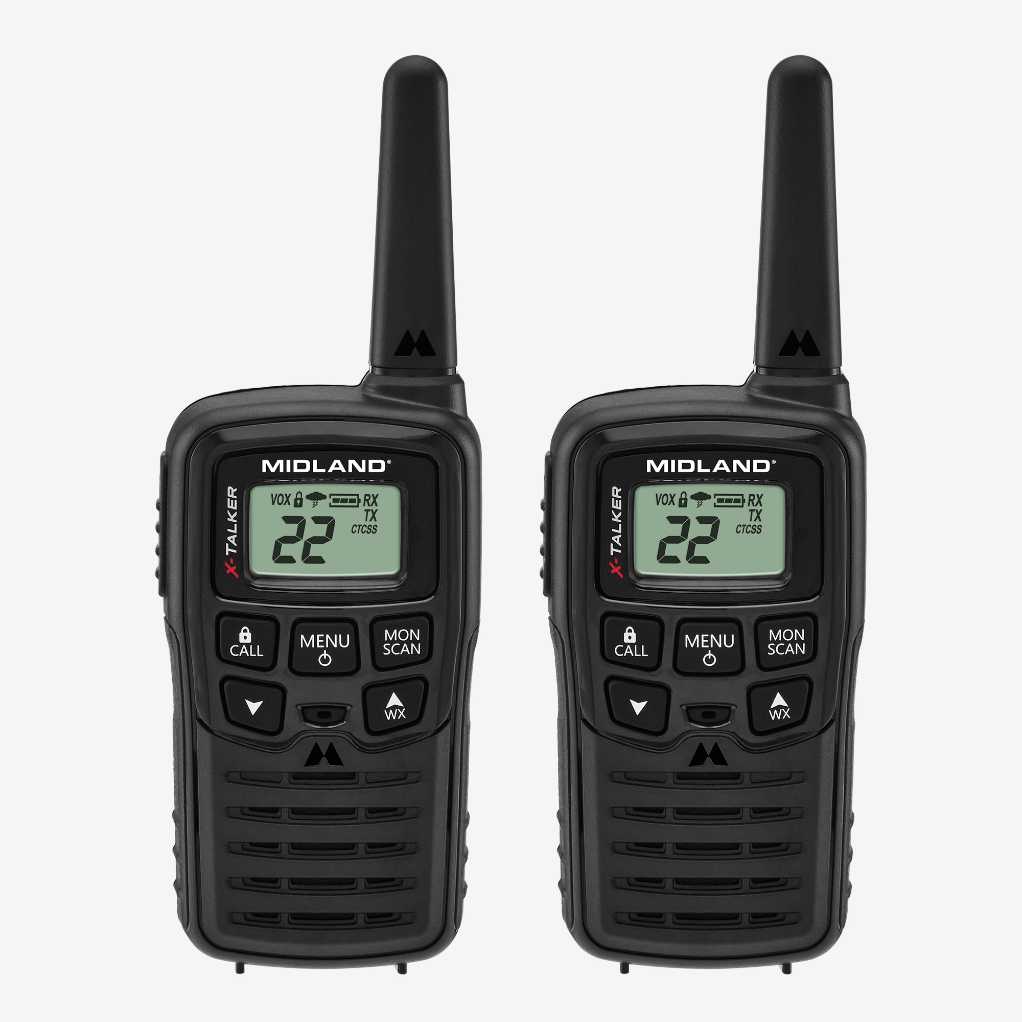 Midland T10 X-Talker FRS Walkie Talkie — 20-Mile Range, 2-Pack, Model# T10
